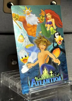 2019 KINGDOM HEARTS JAPANESE WAFER SERIES 1 CARD #21 ATLANTCA FULL ART MINT - Image 2