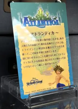 2019 KINGDOM HEARTS JAPANESE WAFER SERIES 1 CARD #21 ATLANTCA FULL ART MINT - Image 4