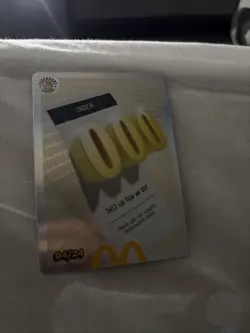Mcdonalds Cards Order 000 Legendary Card 04/24 VERY RARE Unredeemed - Image 1