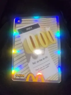 Mcdonalds Cards Order 000 Legendary Card 04/24 VERY RARE Unredeemed - Image 2