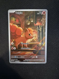 Pokemon TCG Mega Evolutions Vulpix 138/132 Full Art Illustration Rare - Image 1