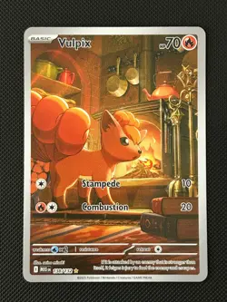 Pokemon TCG - Vulpix 138/132 Mega Evolutions - Illustration Rare - NM - Image 1