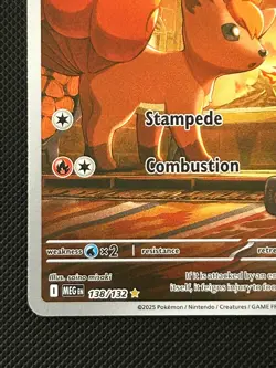 Pokemon TCG - Vulpix 138/132 Mega Evolutions - Illustration Rare - NM - Image 5