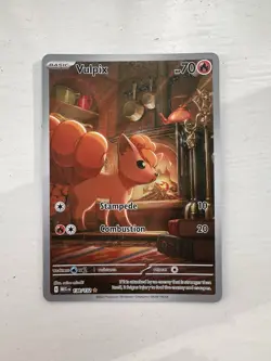 Pokemon TCG Vulpix 138/132 Illustration Rare Near Mint Mega Evolutions - Image 1