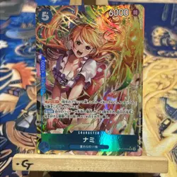Nami OP11-054 SR Parallel A Fist of Divine Speed ONE PIECE Card Japanese - Image 1