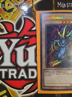 Yu-Gi-Oh Tri-Horned Dragon LOB-EN000 Secret Rare Card 25th Anniversary Edition - Image 3