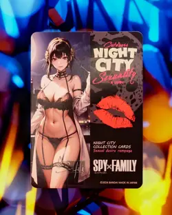 Yor Forger Spy X Family Custom Gold Flash Holo Foil Card Anime Waifu Lingerie - Image 2