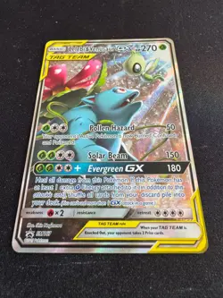 Celebi & Venusaur GX - POKEMON CARD Black Star Promo Sun Moon Tag Team SM167 NM - Image 1