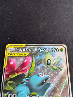 Celebi & Venusaur GX - POKEMON CARD Black Star Promo Sun Moon Tag Team SM167 NM - Image 4