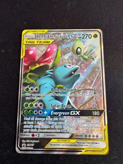 Celebi & Venusaur GX - POKEMON CARD Black Star Promo Sun Moon Tag Team SM167 NM - Image 5