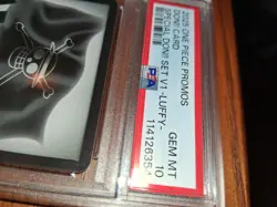 2025 ONE PIECE PROMOS SPECIAL DON!! SET VOL.1 -LUFFY- DON!! CARD PSA 10 - Image 5