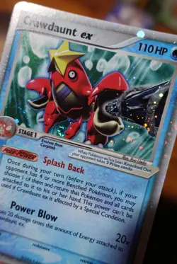 Crawdaunt ex 99/110 Holo EX Holon Phantoms Pokemon Card VLP-NM SWIRL - Image 3