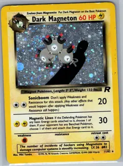 Dark Magneton 11/82 Holo Team Rocket - Pokemon Card - LP - Image 1
