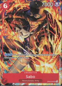 Sabo (Illustration Box Vol.5) Foil SR One Piece Promotion Cards OP05-007 NM - Image 1