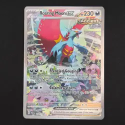 Pokemon TCG Card Roaring Moon ex 251/182 Sv04 Paradox Rift SIR - NM - Image 1