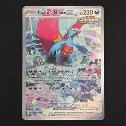 Pokemon TCG Card Roaring Moon ex 251/182 Sv04 Paradox Rift SIR - NM - Image 1