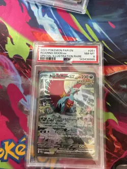 Pokemon TCG Roaring Moon EX Sir 251/182 PSA 8 NM-MT Paradox Rift - Image 1