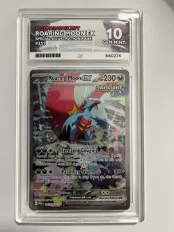 Pokemon TCG Roaring Moon ex Paradox Rift 251/182 Holo SIR ACE 10 - Image 1