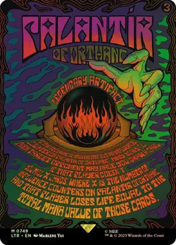 MTG PALANTIR OF ORTHANC BORDERLESS POSTER FOIL The Lord of the Rings NM - Image 1