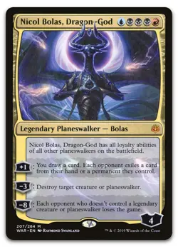 Nicol Bolas, Dragon-God #207 (NM) War of the Spark WAR Magic MTG - Image 1