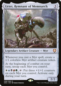 Urtet, Remnant of Memnarch [Phyrexia: All Will Be One Commander] Foil Near Mint - Image 1