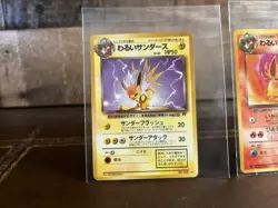 Japanese Pokemon Team Rocket Lot -Dark Jolteon Flareon Persian Vintage Cards - Image 2