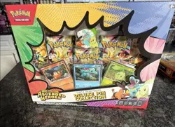 FOUR 4x Pokemon Mega Evolutions Ascended Heroes Deluxe Pin Collection Box - Image 2