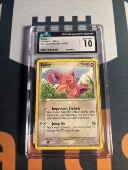 CGC 10 POKEMON Skitty 64/92 EX Legend Maker Common Non Holo GEM Mint - Image 1