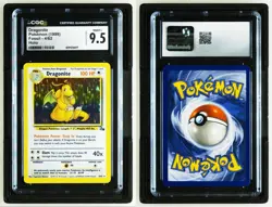Pokemon Dragonite Fossil Unlimited Holo Rare #4 CGC 9.5 - Image 3