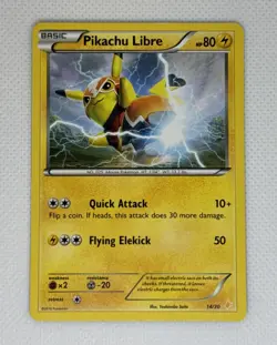 Pokemon The Pokemon Company Pikachu Libre XY Trainer Kit 14/30 2016 Basic 80 HP - Image 1