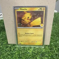 Pokemon Day 2026 Stamped Promo Pikachu 051/162 Cosmos Holo MINT - Image 1
