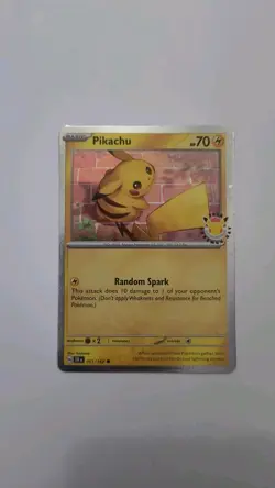POKEMON TCG PIKACHU 051/162 HOLO STAMPED POKEMON DAY 2026 PROMO Double Swirl - Image 1