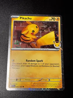 Pokemon TCG Pikachu Pokemon Day 2026 Stamped Promo 051/162 Cosmo Holo NM - Image 1