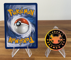 Pikachu - 051 /162 - Stamped 2026 Pokemon Day 30 Promo Cosmo Holo & Flip Coin - Image 2