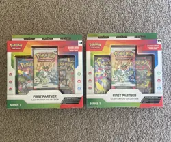 2x Pokemon TCG First Partner Illustration Collection Series 1 - Sealed - In Hand - Image 1