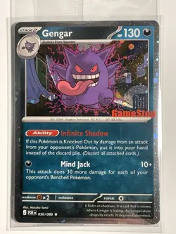 POKEMON GAMESTOP GENGAR PROMO CARD 50/088 2026 - Sealed, Centered, Solid Corners - Image 2