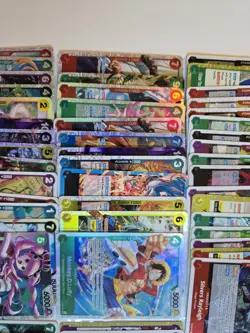 One Piece TCG Bundle ENG. 3. Promo Cards + 20 SR Cards + 54 Rare Cards - Image 3