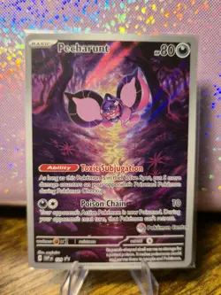 Pecharunt SEALED Pokemon Center Exclusive 129 Scarlet & Violet Promo Card - Image 1