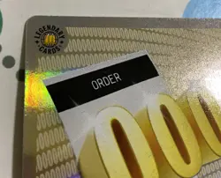 McDonald’s trading card Legendary Holographic #4 Order 000 UNREDEEMED RARE - Image 2