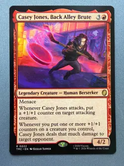 Casey Jones, Back Alley Brute - NM - Teenage Mutant Ninja Turtles MTG TMC #22 - Image 1