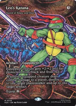 Leo's Katana (Borderless) Teenage Mutant Ninja Turtles PZA Regular - Image 1