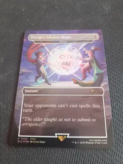 Porom's Silence Magic - Silence (Rainbow Foil) Secret Lair Drop Foil - Image 1