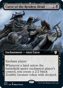 1 x Curse of the Restless Dead - Extended Art - Commander: Innistrad: Midnight H - Image 1