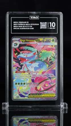 Pokemon 2025 Mega Venusaur ex #177/132 SIR Mega Evolutions - TAG 10 - Image 1