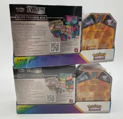 Lot of (2) Pokemon TCG SWSH Evolving Skies Costco Elite Trainer Box w/Tin SEALED - Image 2