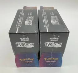 Lot of (2) Pokemon TCG SWSH Evolving Skies Costco Elite Trainer Box w/Tin SEALED - Image 3