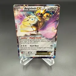 Pokemon TCG Aegislash-EX Phantom Forces 65/119 Holo Holo ex - Image 1