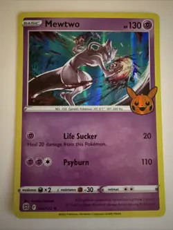 Mewtwo 056/172 Trick Or Trade Halloween Holo Rare Promo Pokemon TCG 2022 NM - Image 1
