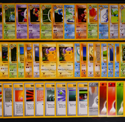 NM/MP Shadowless COMPLETE Pokemon BASE Set UNCOMMON/COMMON Red+Y Cheeks Pikachu - Image 3