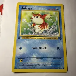 Pokemon Goldeen 53/64 WotC Jungle 1st Edition Common - Image 1